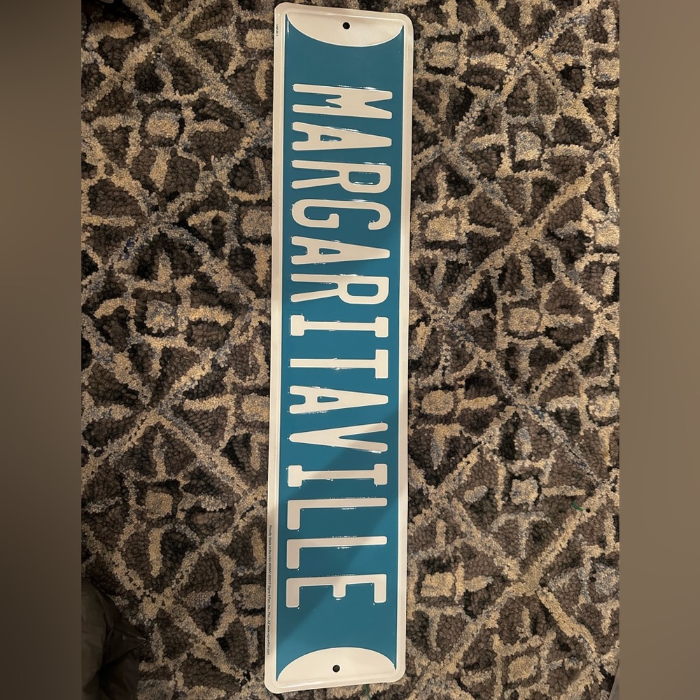 Margaritaville metal sign